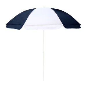 Blue & White Beach Umbrella 1.8m