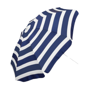 Blue & White Beach Umbrella 2.4m