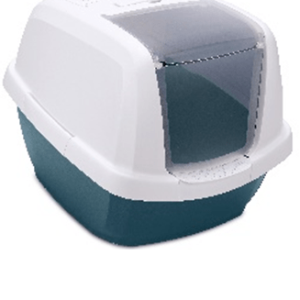 Maddy Litter Box XL White-Turquoise